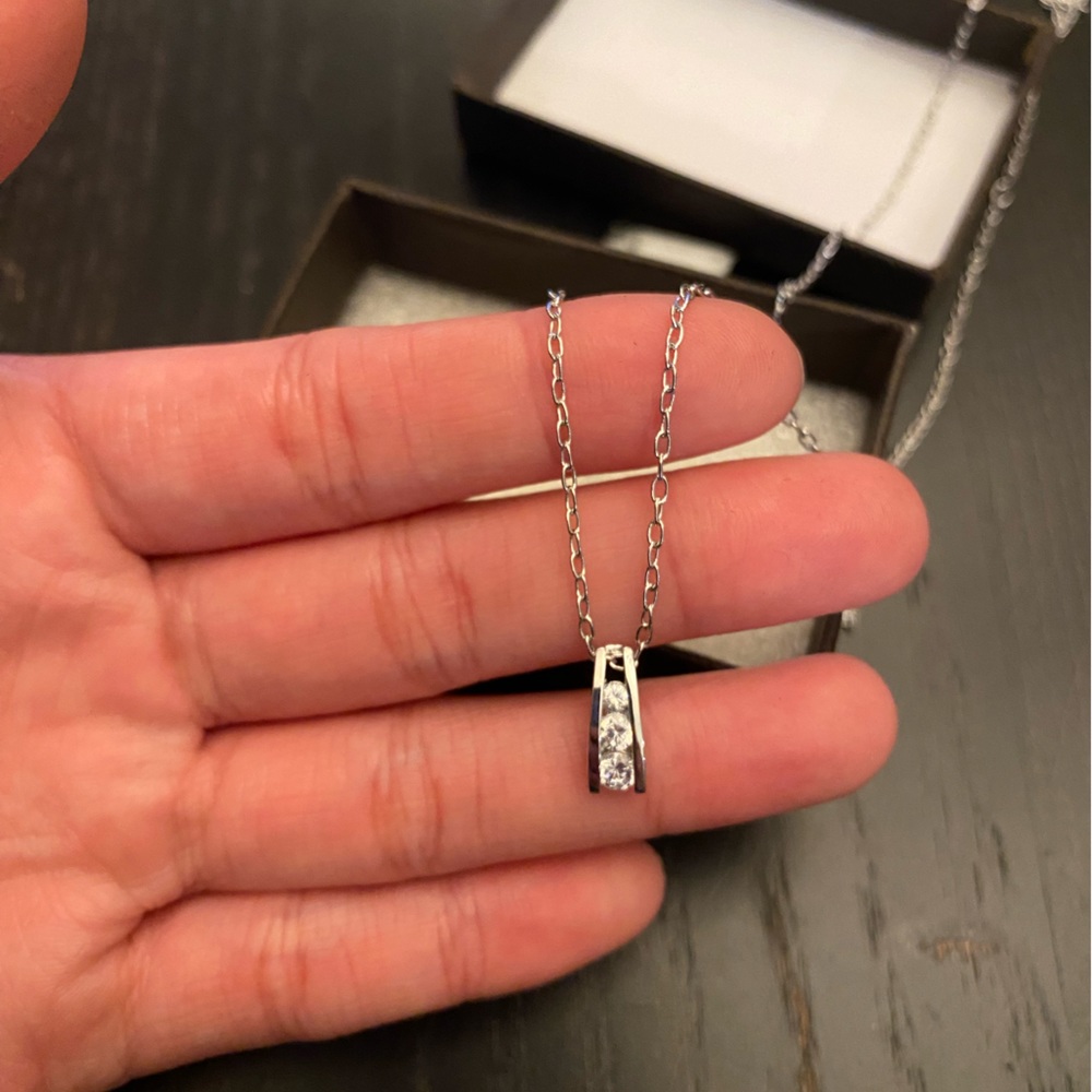 NWT Sterling Silver Drop Necklace | Pilgrim Danish Design